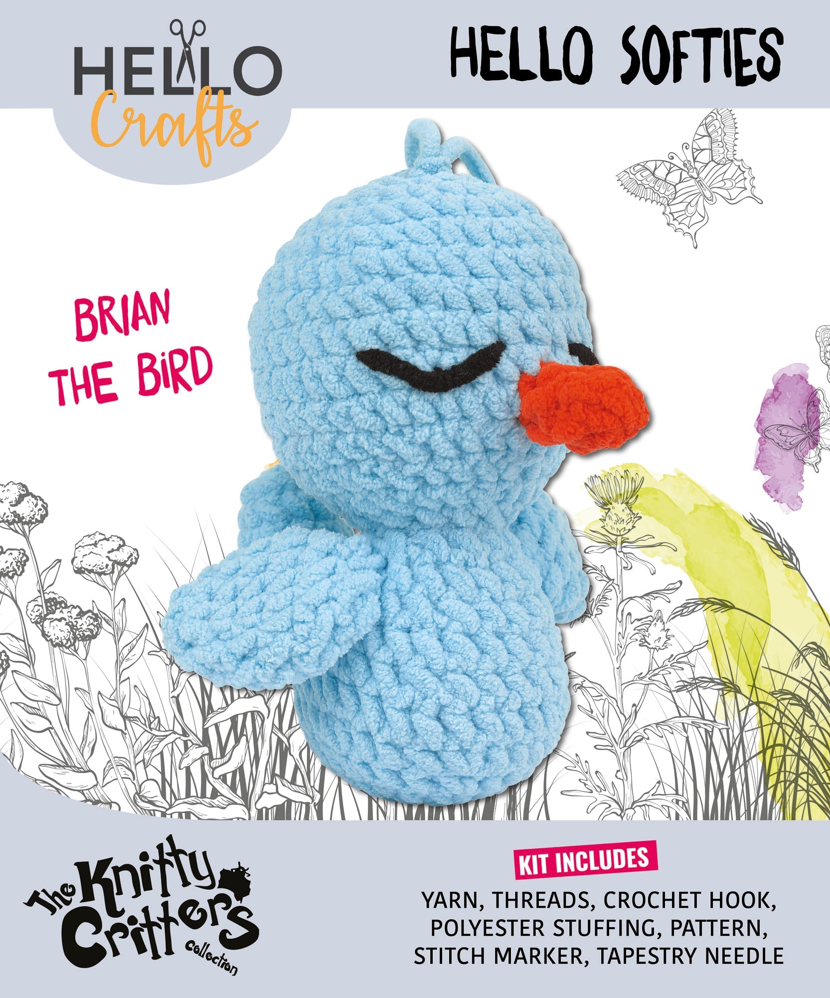 Knitty Critters - Hello Softies - Brian The Bird