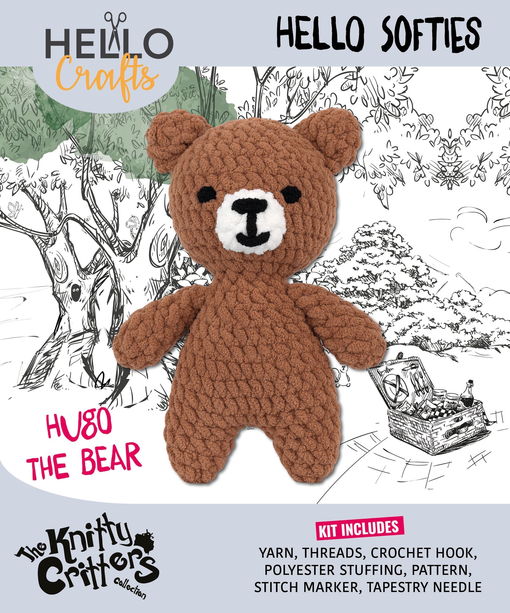 Knitty Critters - Hello Softies - Hugo The Bear