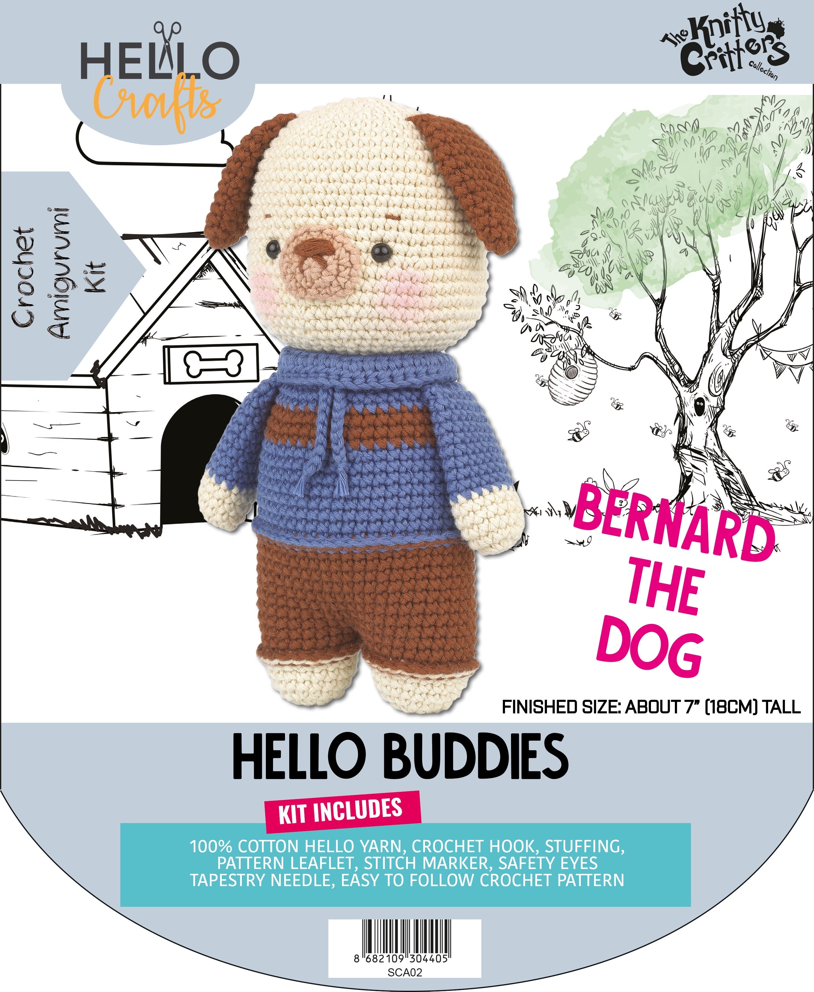 Knitty Critters - Hello Buddies - Bernard The Dog