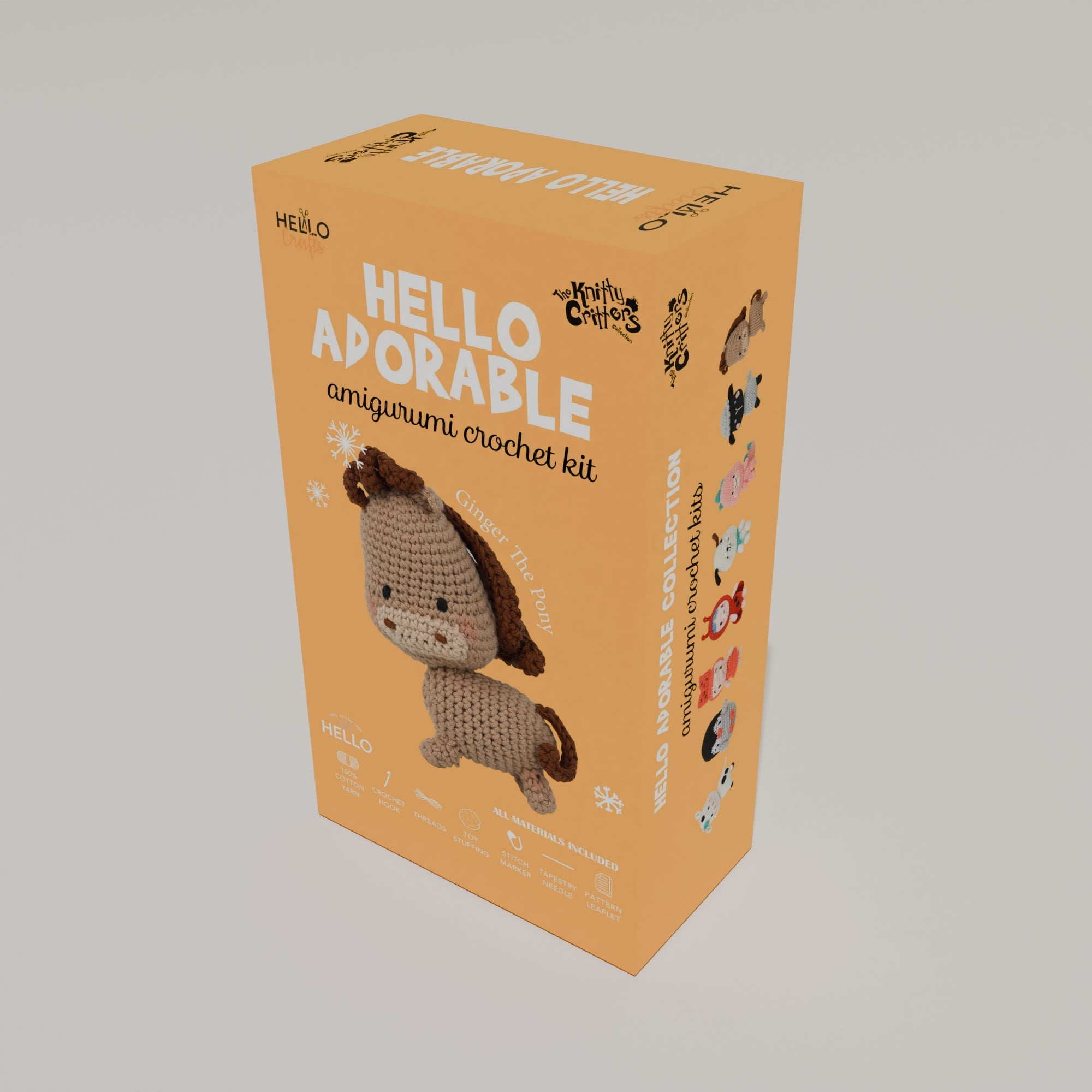 Knitty Critters - Adorables - Ginger The Pony