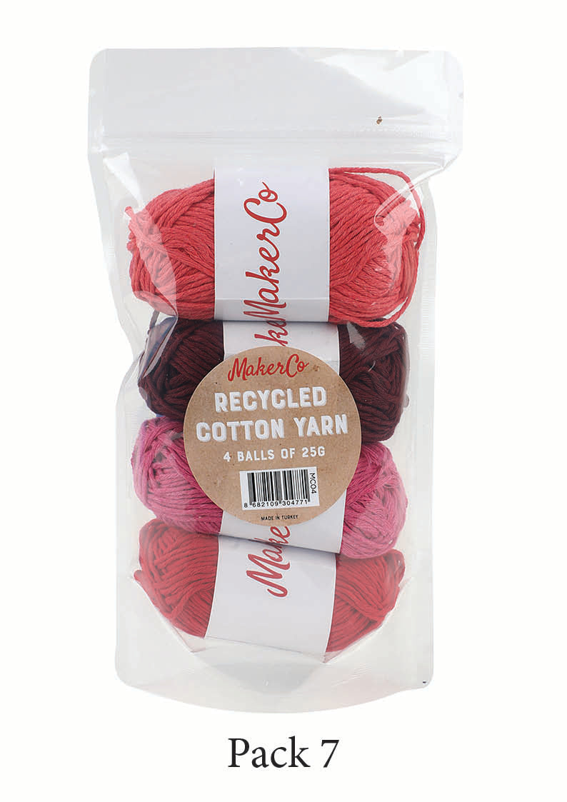 MakerCo - Recycled Cotton Yarn - Reds