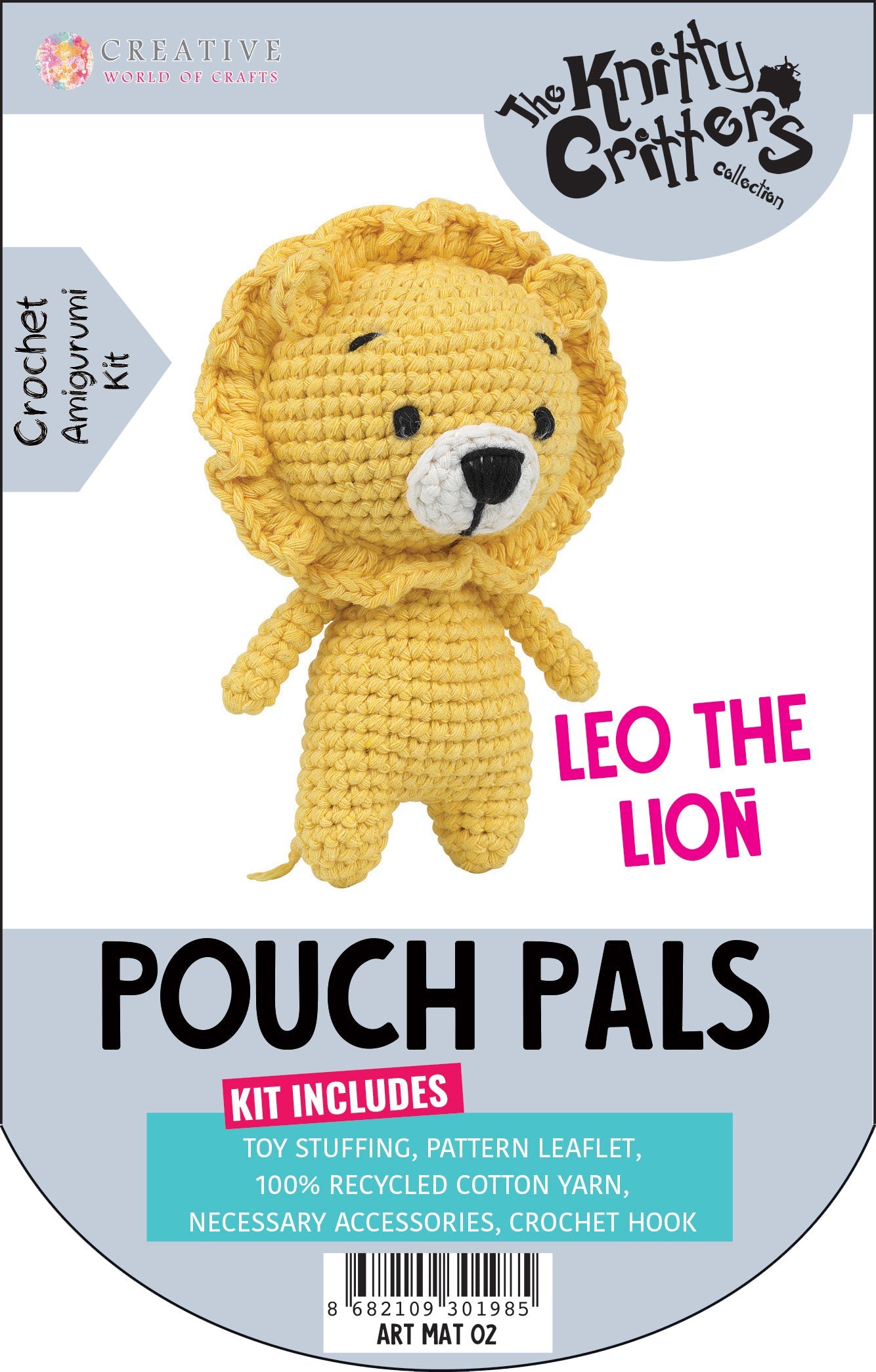 Knitty Critters - Pouch Pals - Leo The Lion
