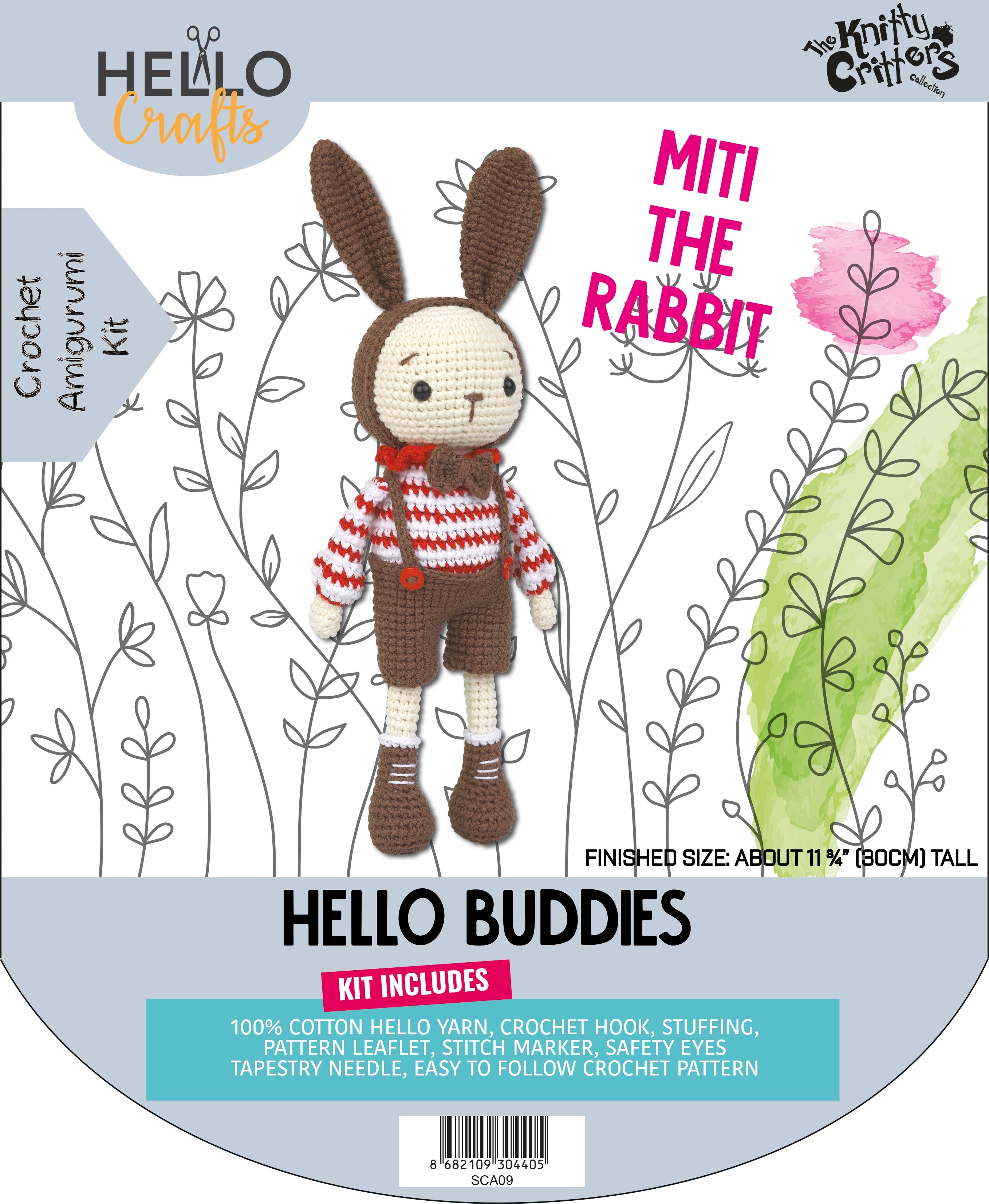 Knitty Critters - Hello Buddies - Miti The Rabbit