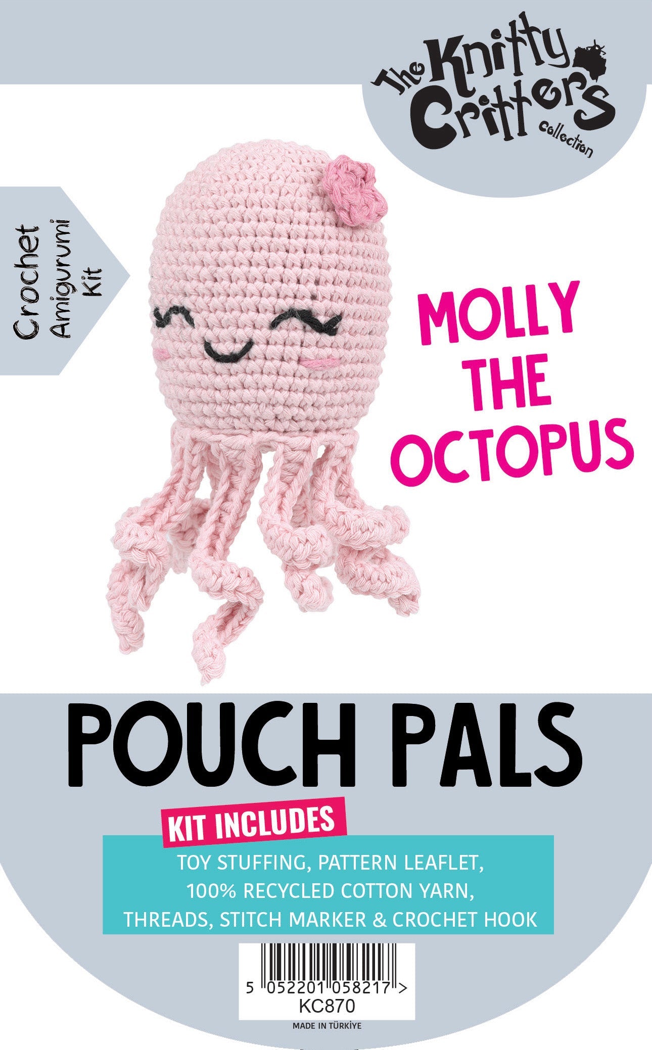 Knitty Critters - Pouch Pals - Molly The Octopus