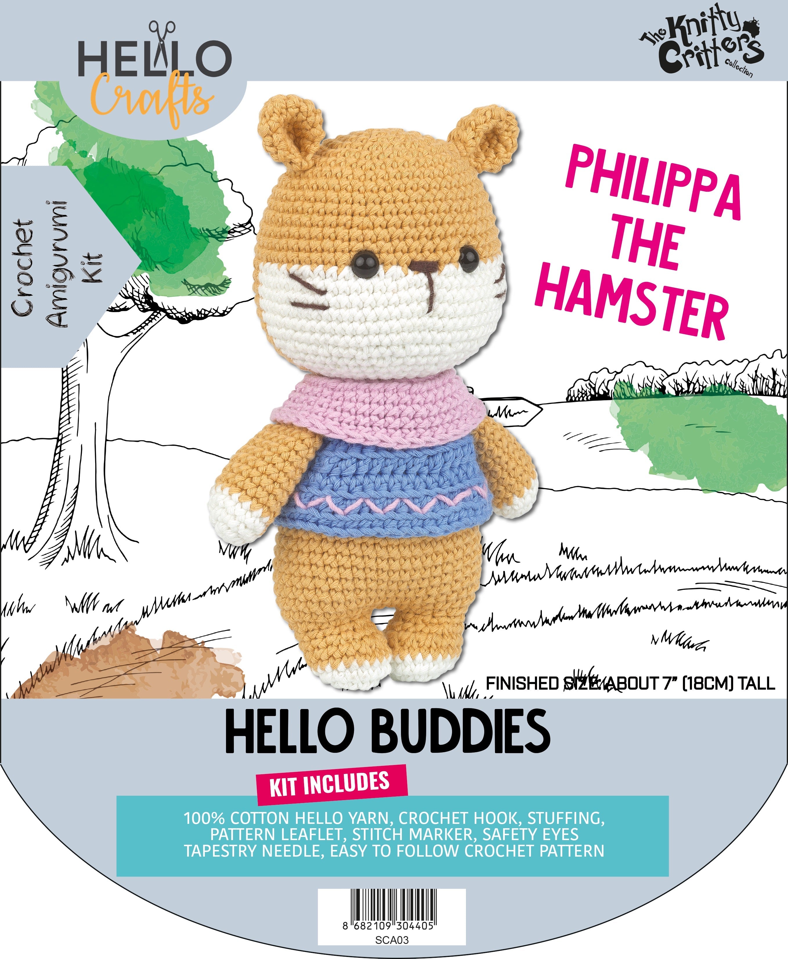 Knitty Critters - Hello Buddies - Philippa The Hamster