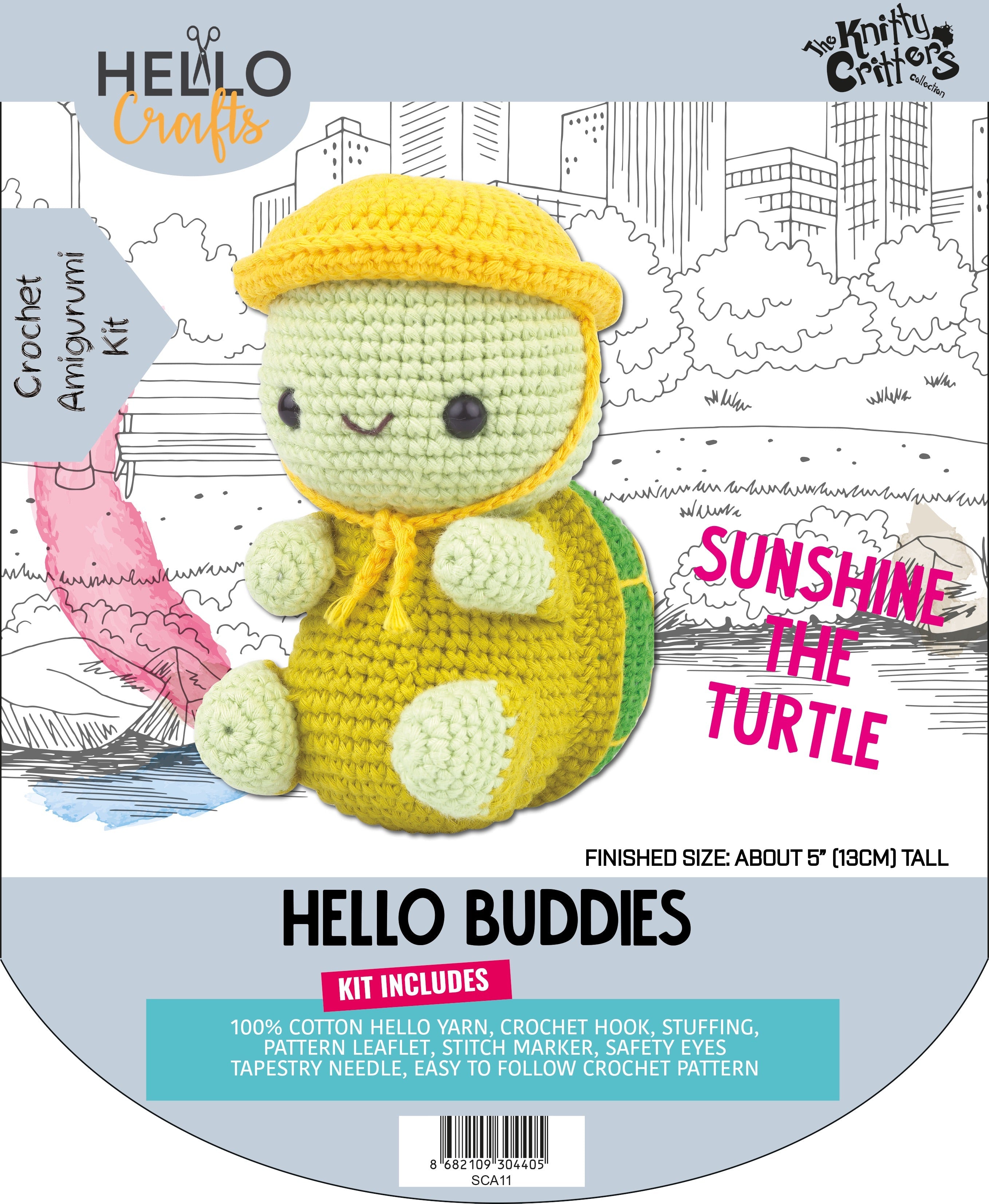 Knitty Critters - Hello Buddies - Sunshine The Turtle