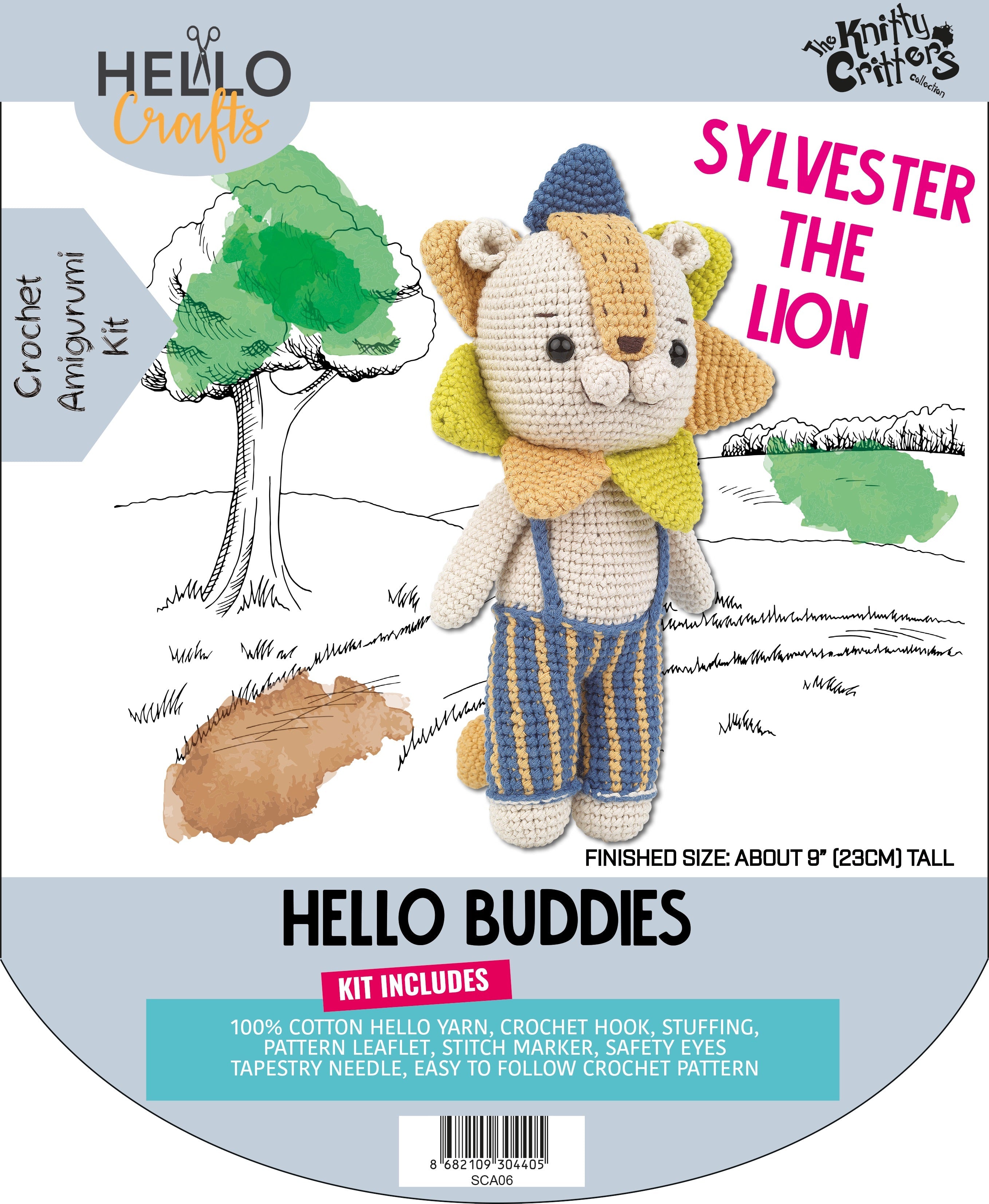 Knitty Critters - Hello Buddies - Sylvester The Lion