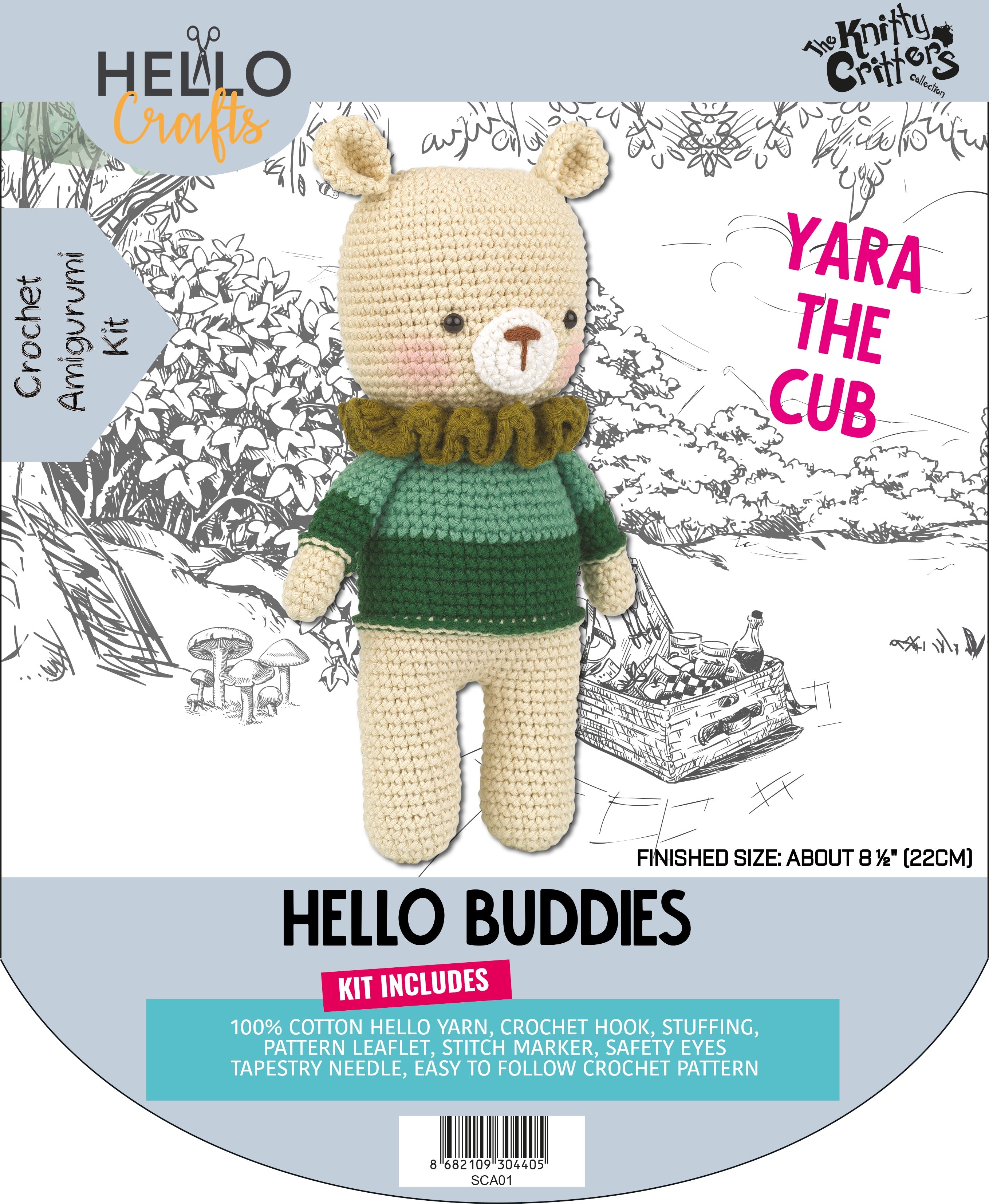 Knitty Critters - Hello Buddies - Yara The Cub