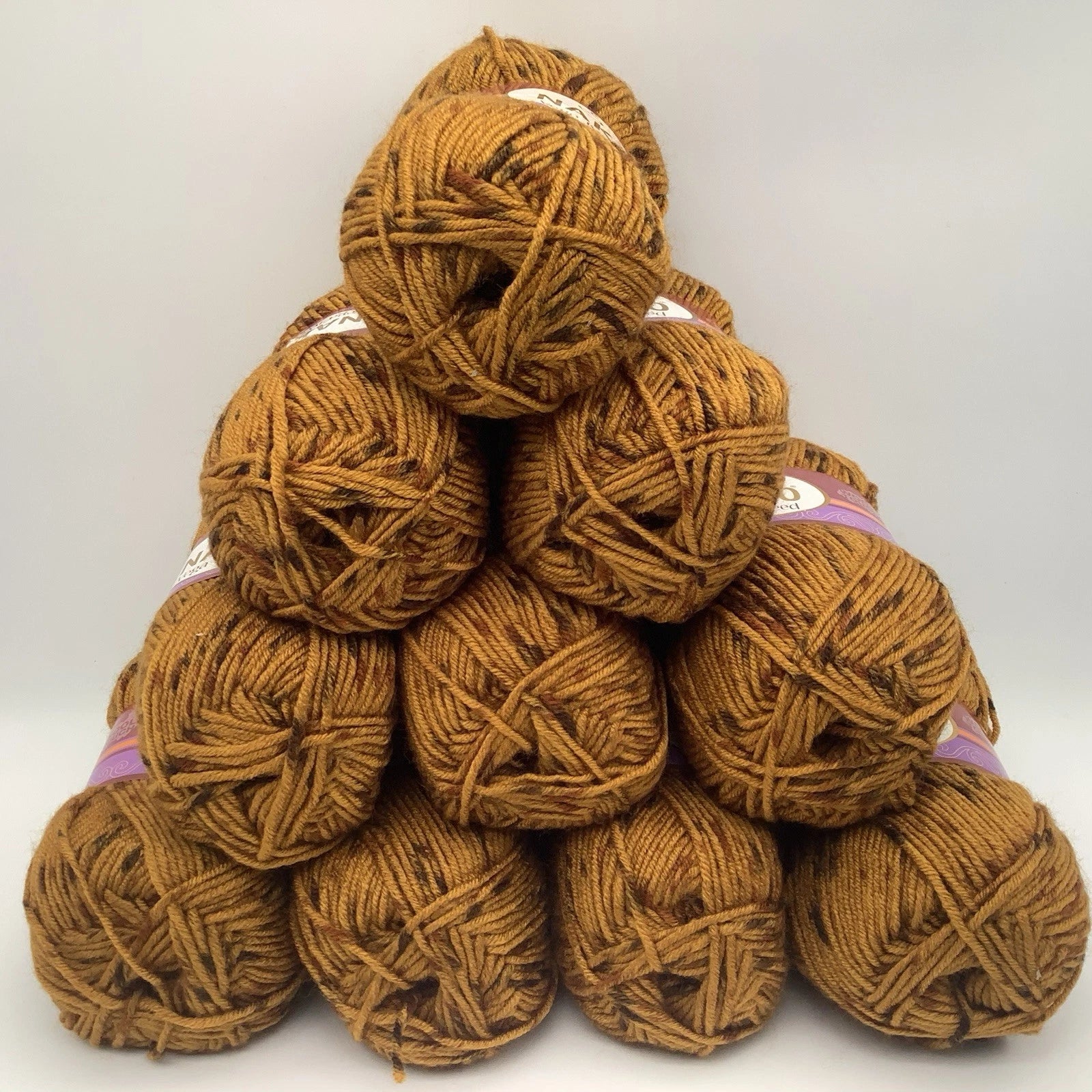 Nako Vega Tweed Premium Knitting & Crochet Yarn – Bulk 10-Pack