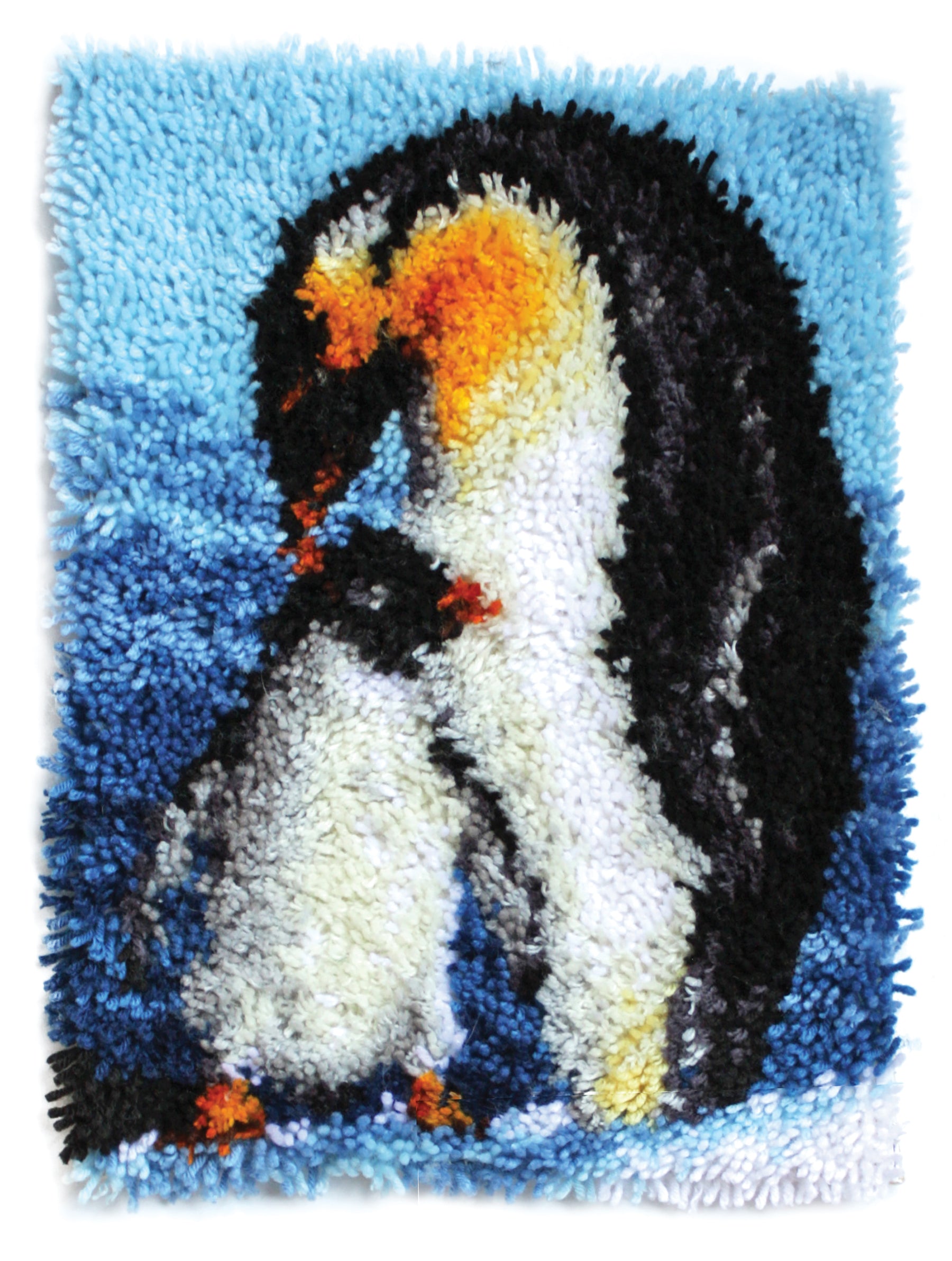Wonderart Latch Hook Kit - Penguins 15" x 20"