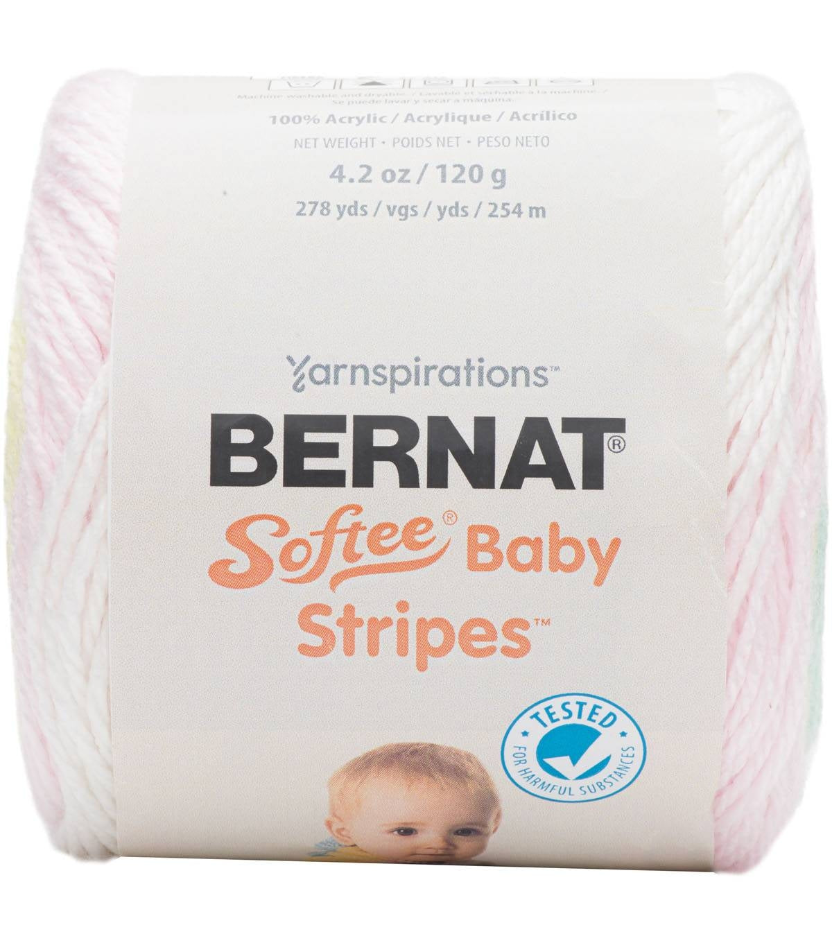 Bernat Softee Baby Stripes DK Yarn 120g Knitting AHP