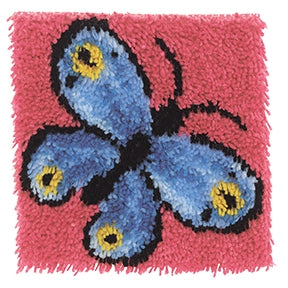 Wonderart Latch Hook Kit - Butterfly 12" x 12"