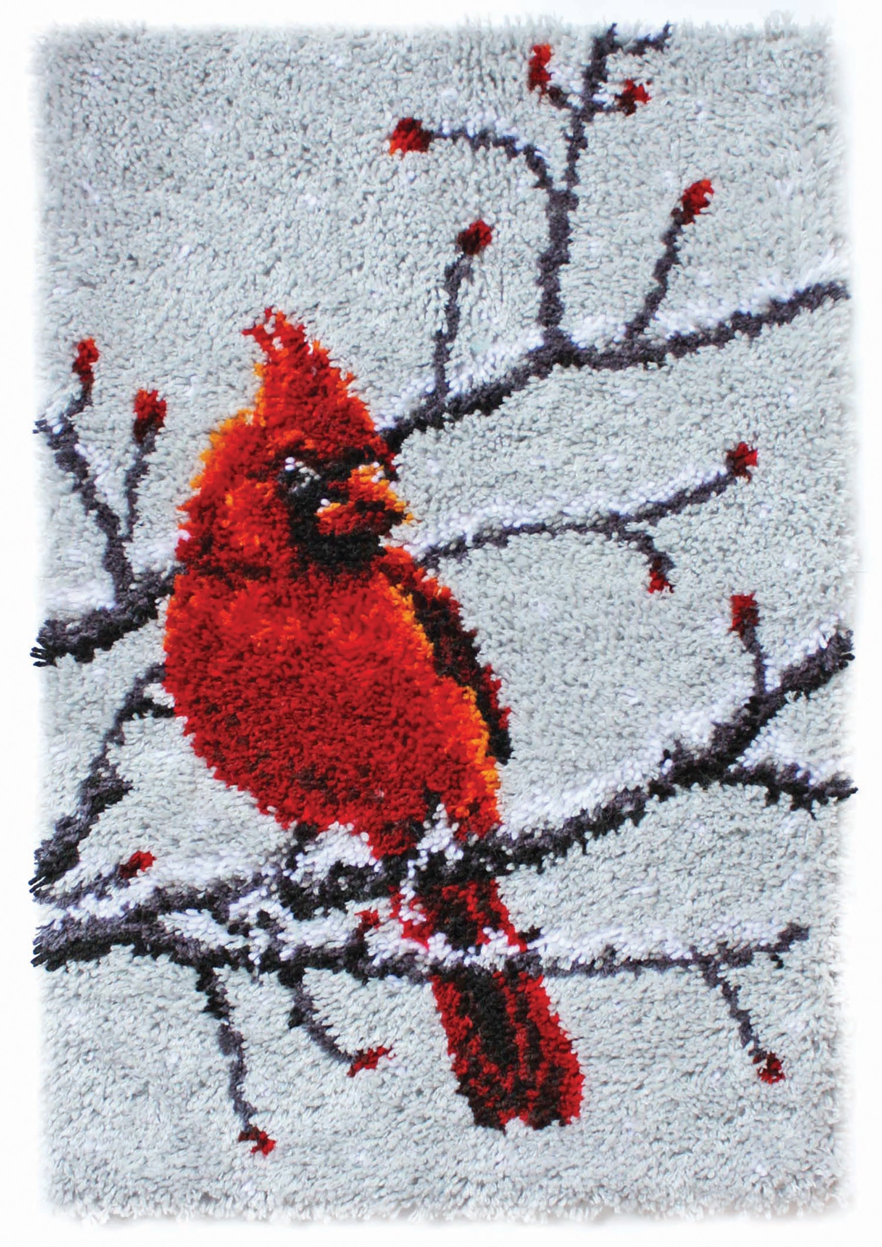 Wonderart Latch Hook Kit - Cardinal 20" x 30"