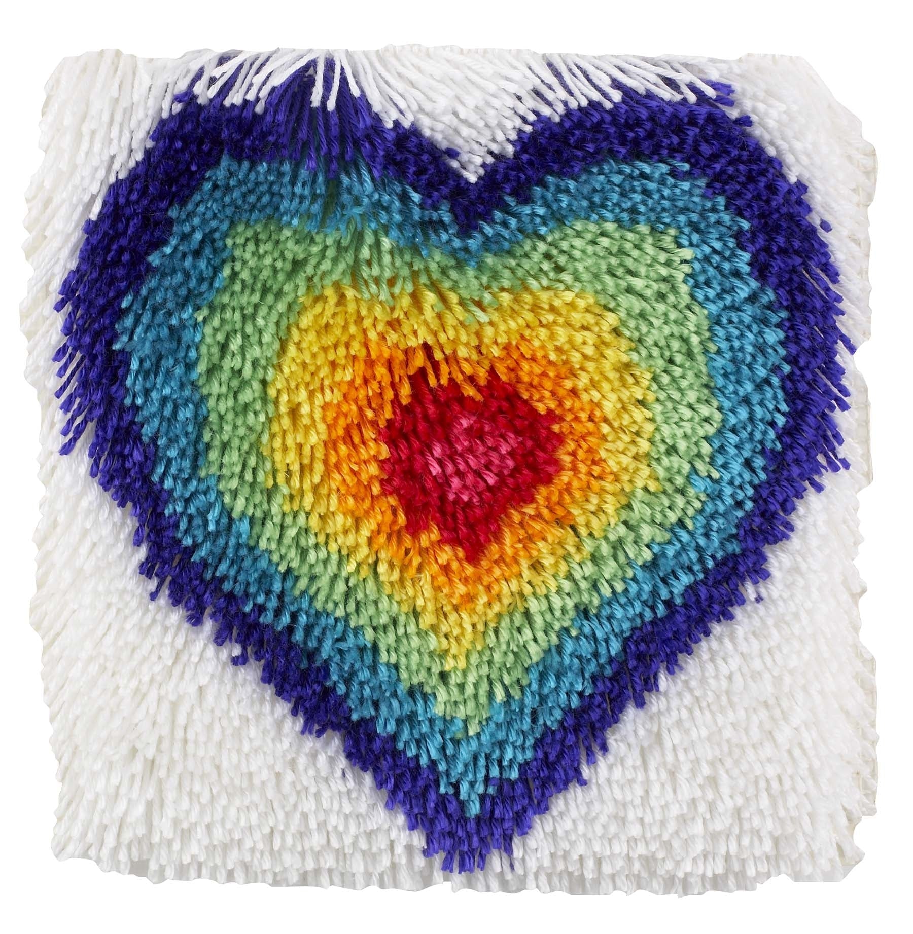 Wonderart From The Heart Latch Hook Rug Kit 12" x 12"